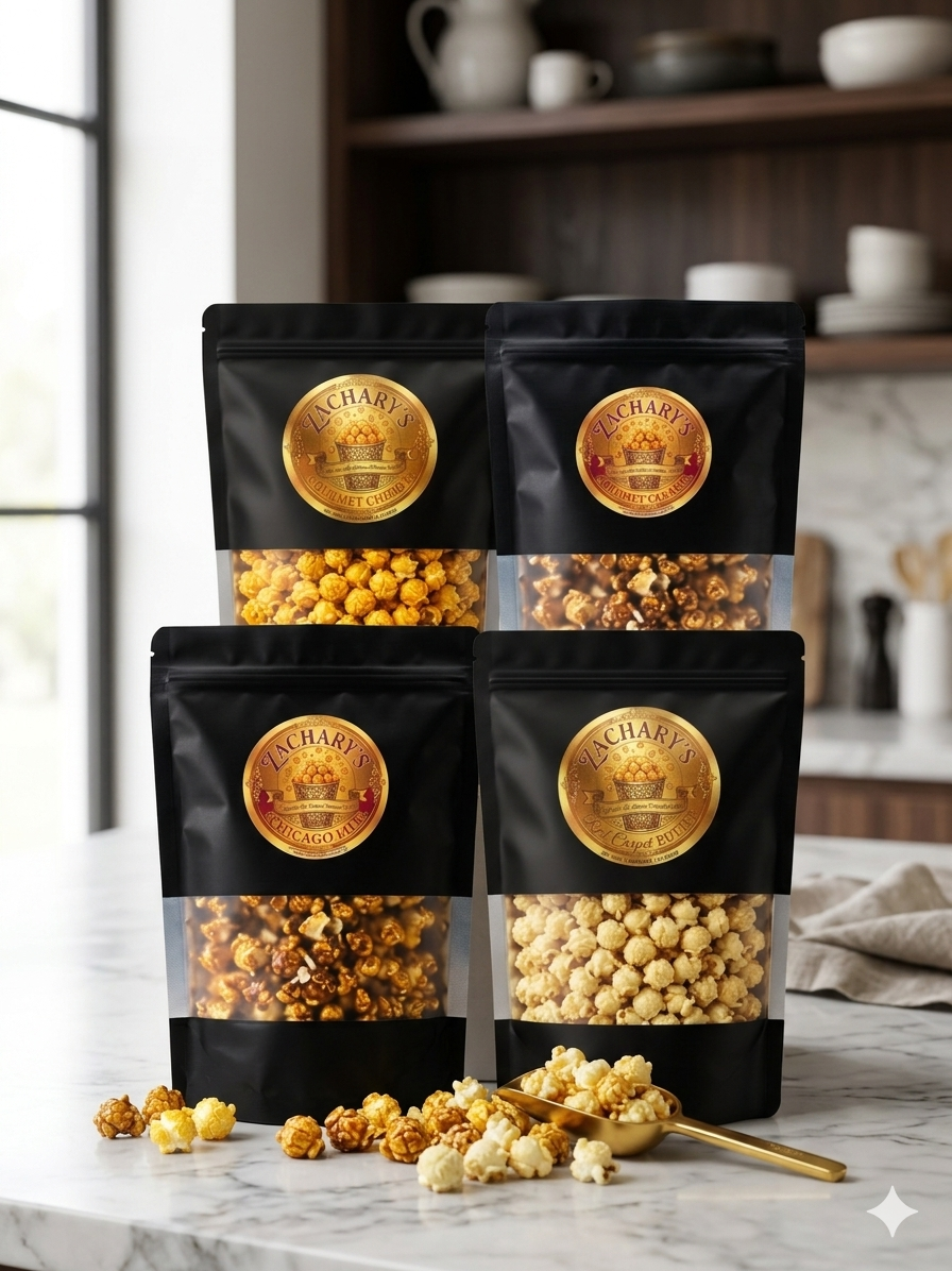 Zachary's Gourmet Popcorn — Case of 24 Gifting Bags