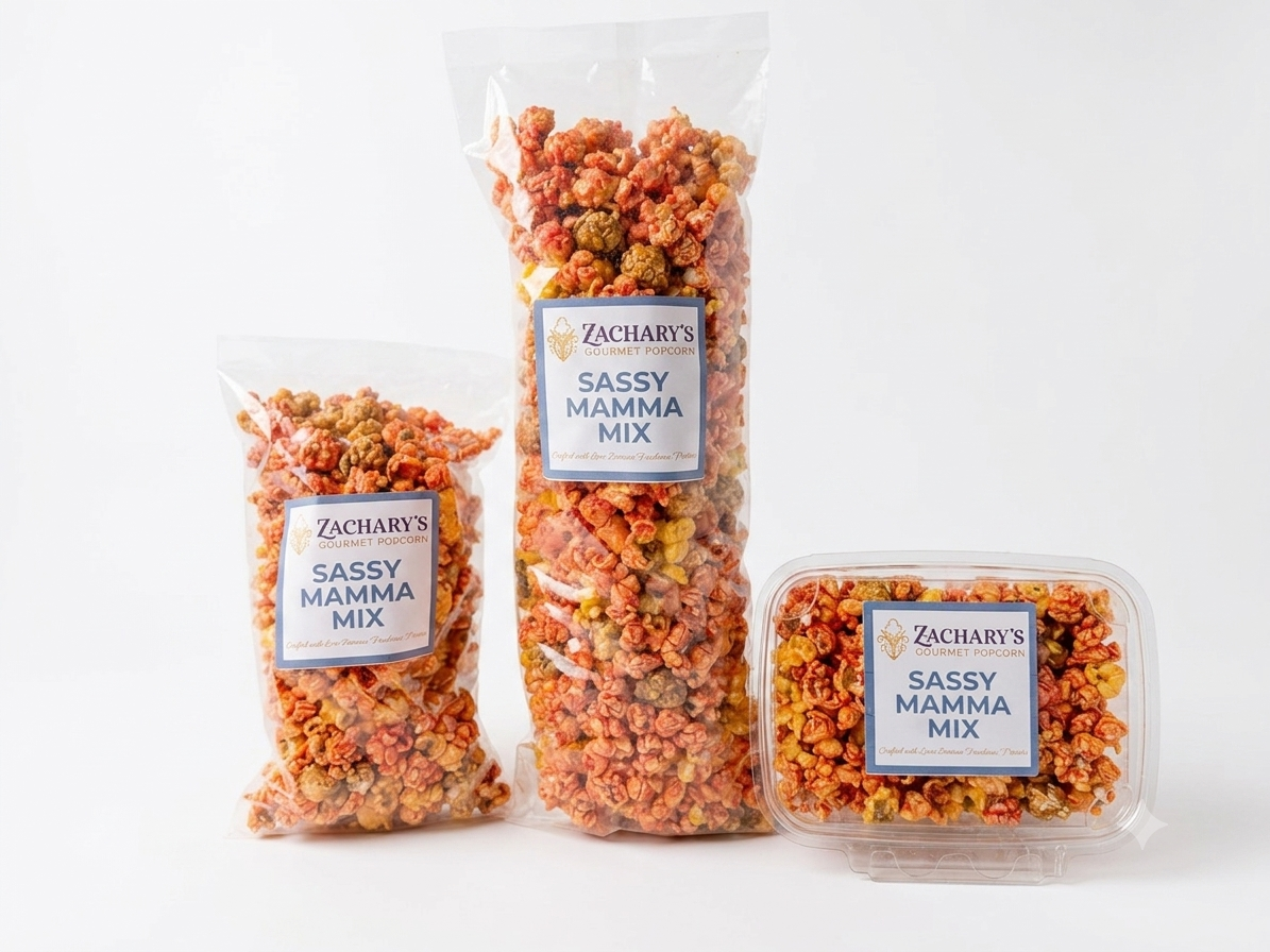 Sassy Mamma Mix- Spicy Caramel Cheddar Popcorn – Sweet, Savory & Hot | Zachary's