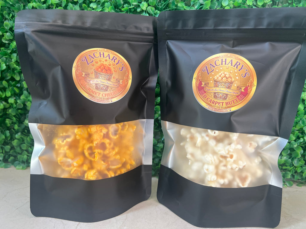 Chicago Mix Gourmet Popcorn – Matte Black 6oz Bags (Case of 24)